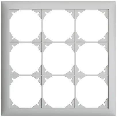 UP-Kopfzeile EDIZIOdue SNAPFIX® 3×3 horizontal und vertikal 208×208mm hellgrau 