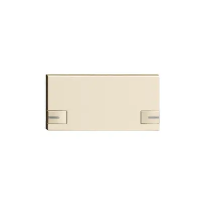 Touche 1/2 KNX/électron.a.LED EDIZIOdue 2× commande simple, crema 