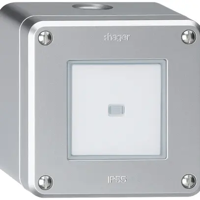 Interrupteur AP robusto IP55 schéma 3 lumineux aluminium 