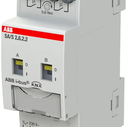 Attuatore-commutatore KNX AMD ABB SA/S2.6.2.2, 2-volte, 6A 