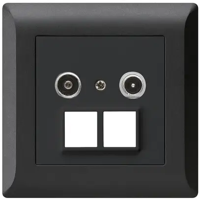 Prise multimédia ENC kallysto.line R/TV 14dB 2GHz noir 
