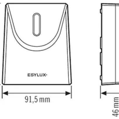 Interrupteur crépusculaire ESYLUX DEFENSOR TS SM IR 1C IP55 WH 