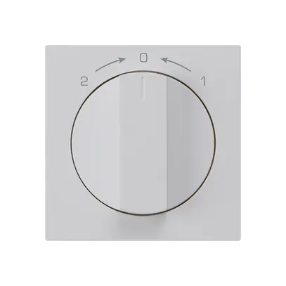 Contatto rotativo 1>0<2 grigio chiaro kallysto con manopola 