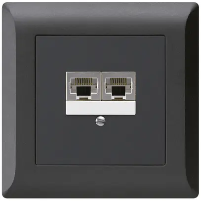 Scatola INC kallysto.line 2×RJ45s separato nero 