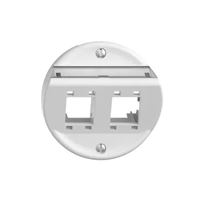 Kit de montage ENC Sdue Q, avec capot de sortie oblique 2×RJ45 freenet blanc 