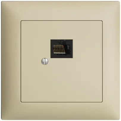 Boîte ENC 1×RJ45/u 8P EDIZIOdue vanille, R&M swissline 