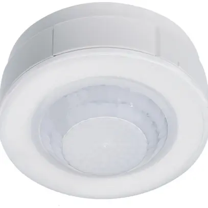 Détecteur de mouvement AP Hager 360° pass.zéro fermeture 230V mont.plafond blanc 