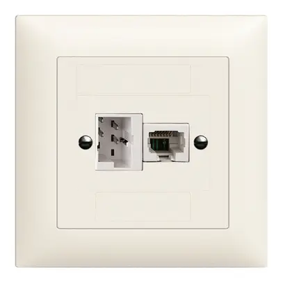 Presa INC xDSL RJ45/TT83 bianco ITplus EDIZIOdue con filtro 