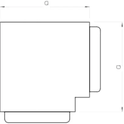 Angle plat Bettermann pour canal d'installation WDK gris clair 100×230mm 
