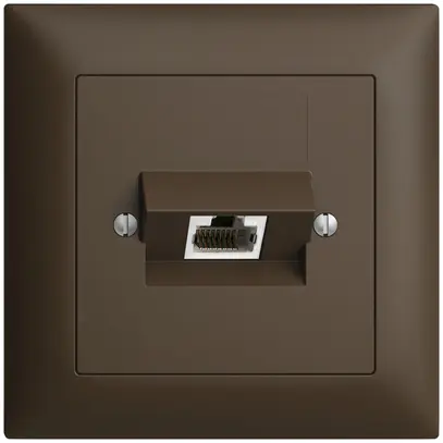 Prise ENC 1×RJ45/s 4P ITplus EDIZIOdue coffee 