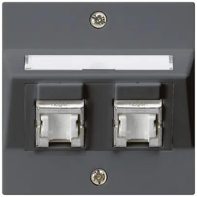 Prise ENC kallysto A cat.6 2RJ45/s anthracite 