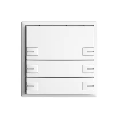 UP-Universaltaster 6×1T Schraubklemme EDIZIOdue weiss, mit LED 