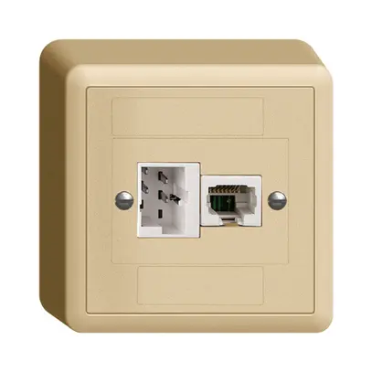 Presa AP xDSL RJ45/TT83 sand ITplus EDIZIOdue con filtro 