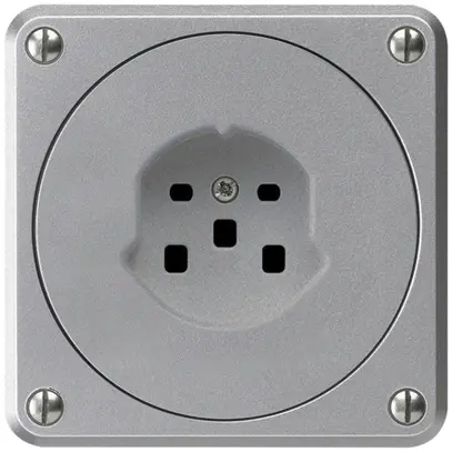 Prise HA robusto type 25 avec bornes enfichables aluminium 