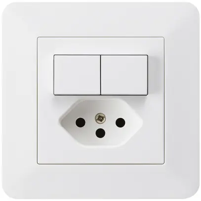 Combinazione INC 2×A-R/1P+T13 bianco kallysto.trend con protezione bambini 