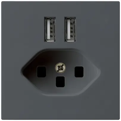 Presa 2×USB & T23 kallysto A 2400mA antracite 