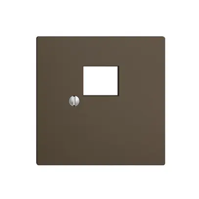 Placca frontale 1×RJ45 coffee EDIZIOdue R&M swissline 