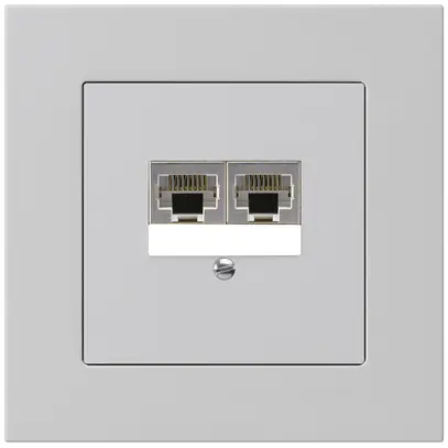 Boîte ENC kallysto.pro 2×RJ45s gris clair parallèle 