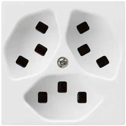 Prise Hager kallysto 3×T23 A blanc ultra 