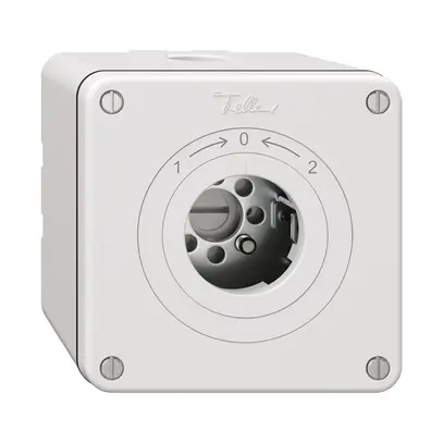 Contatto rotativo NAPU NEVO, senza cilindro, KS, 1->0<-2, bianco 