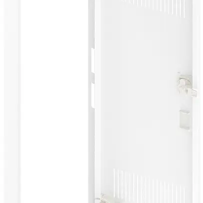 Porta con fesura e cornice SE Pragma bianco per 1parte/5file 