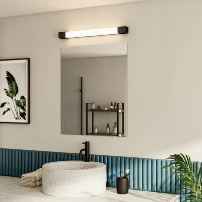 Applique LED Philips Rover SQ 10W 1500lm 827 IP44 628×50×52mm nero 