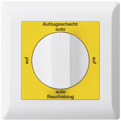 Interrupteur rotatif ENC kallysto.line pour exutoire fumée allemand blanc 