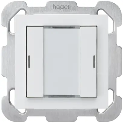 UP-Taster kallysto B KNX 2× RGB LED s/e-link weiss 