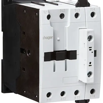 Contattore di potenza Hager 4P 80A da AC-1 tensione di bobina 24VDC 