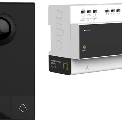 Kit citofono porta audio Niko, a 2 fili, nero 