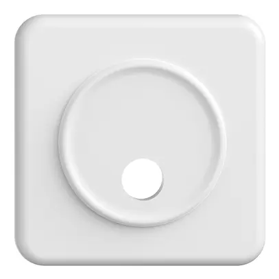 Kit frontale INC STANDARDdue bianco 90×90mm per suoneria, senza etichet. 