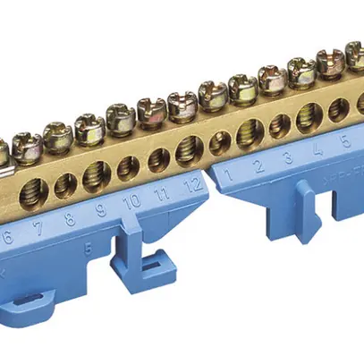 Sbarretta con morsetti neutro Hager 1×25/8×16/8×10mm² 