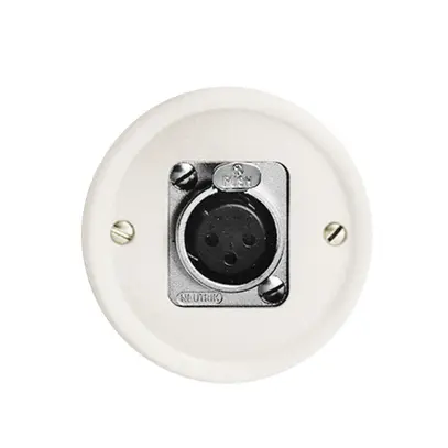 Scatola di raccordo INC FH XLR 3L P con interiore presa bianco 