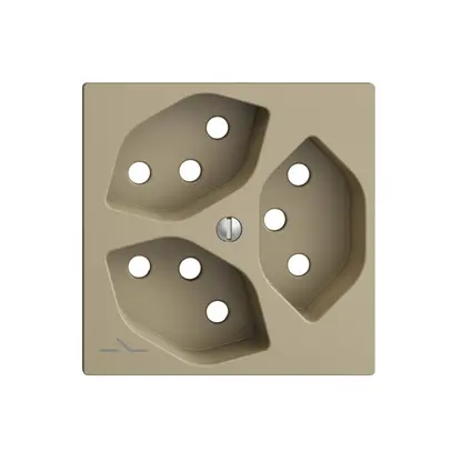 Placca frontale 3×T13,S EDIZIOdue sand 