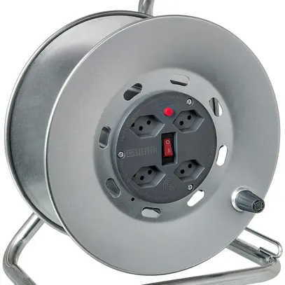 Avvolgicavo STERO LOOP ME argento-grigio vuoto con 4×T13 