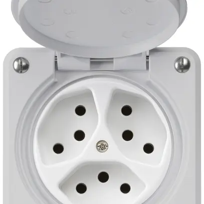 Presa INC robusto 3×tipo 13 grigio per combinazione 