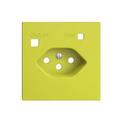 Kit frontal EDIZIOdue pour prise FI F, T13, lemon 