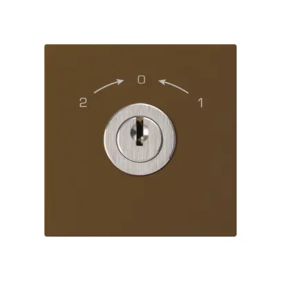 Contact pivotant 1->0<-2 brun KAL avec serrure Kaba 8 