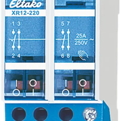 Relè di comando AMD Eltako 230VAC 2Ch+2R, XR12-220 