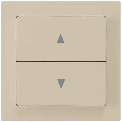 Interruttore per tapparelle kallysto beige con 2 tasti di comando beige 