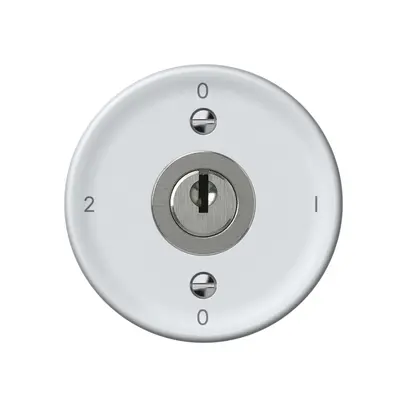 Interruttore a chiave origin commutatore 2/1L 16A 250V 0-1-0-2 60×60mm bianco 