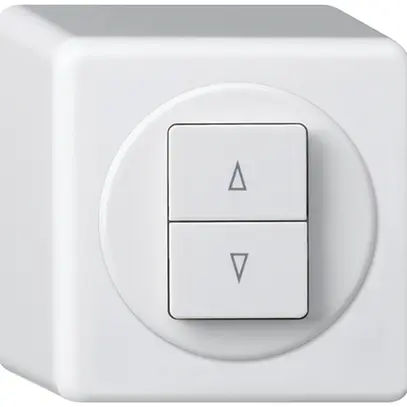 Pulsante per tappar.AP basico con 2 tasti di comando bianco 