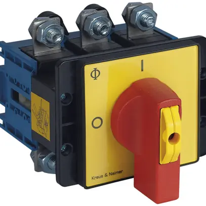 Interrupteur sectionneur INC 3P p.mont.front., 160A, 0-1, arg,88×88mm,verr.ro/jn 