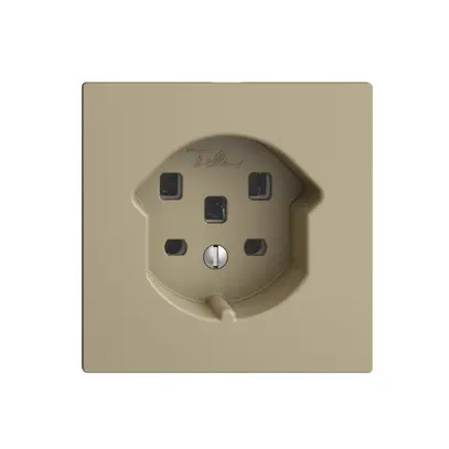 Presa EDIZIOdue T25 16A sand, con morsetti innest. 