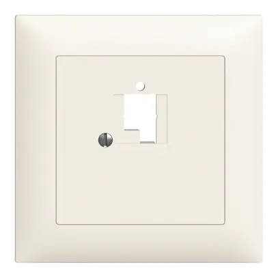 Kit frontal EDIZIOdue blanc 88×88mm 1×TT 