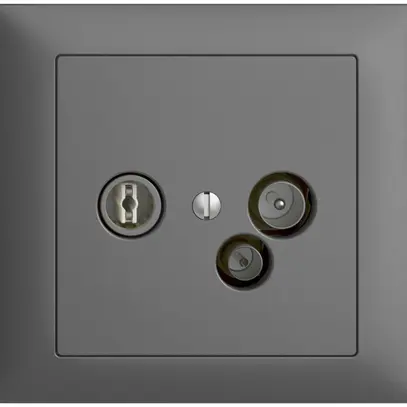 Presa dati INS TV-R DD15 5…65MHz EDIZIOdue grigio scuro 