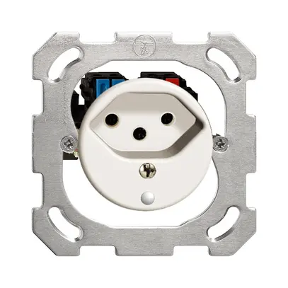 Presa INC FH T13 bianco con LED verde 