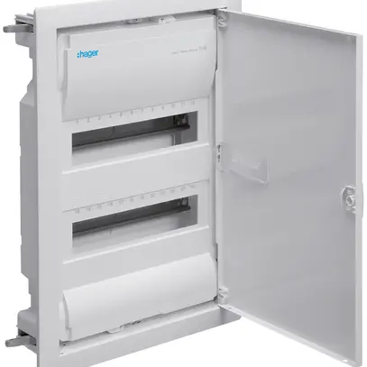 Distributeur ENC Hager volta 2-rangées 12UM IP30 348×505×94.5mm 