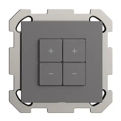 Station secondaire ENC 2K/4T pour variateur Edue Wiser gris foncé 