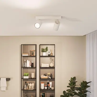 Spot Philips Idris GU10 2×5W IP44 240×119mm weiss 